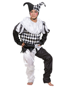 Toussaint Cosplay Costume Deux tons Clown Costume Polyester