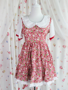 Fruits Lolita impression multicolore coton Chic robe