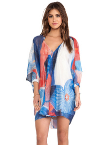 Multicolor couvrez-vous de mousseline de soie imprimée couvrir pour femmes