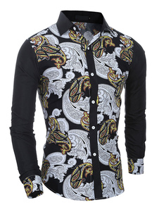 Chemise coton imprimé Floral multicolore chemise pour homme
