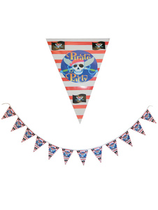 Pirate Skull fanion papier Multicolor parti drapeau