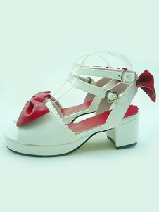 Lolita multicolore sandales sangles Bow PU talons pour femmes