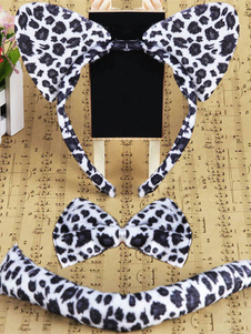 Léopard Cosplay Hairband Bow Tie queue synthétique enfants Cosplay accessoires
