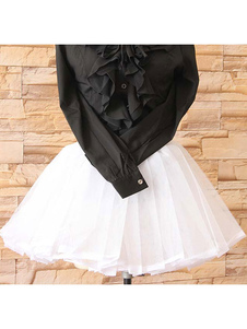 Lolita blanc dentelle jupon jupon Polyester