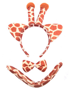Girafe Cosplay Hairband Bow Tie queue enfants synthétique Cosplay accessoires