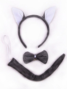 Wolf Tone Cosplay Hairband Bow Tie queue synthétique enfants Cosplay accessoires