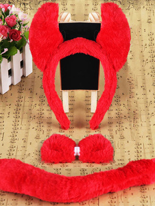 Ox Cosplay Hairband Bow Tie queue synthétique enfants Cosplay accessoires