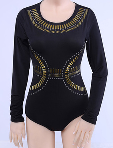 Mode combinaison Polyester noire pour femmes