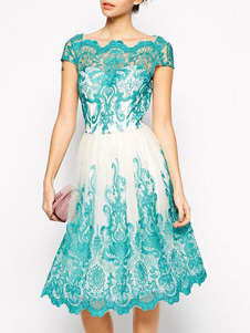 Imprimer robe Spandex multicolore Bodycon Dress