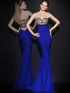 Dentelle robe Bodycon Polyester bicolore féminin