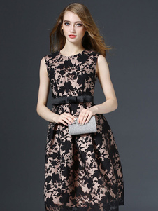 Écharpe multicolore Flare robe Organza Jacquard imprimé