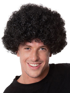 Toussaint Cosplay Perruque noir de film unisexe