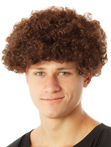 Toussaint Cosplay Perruque brune de film unisexe