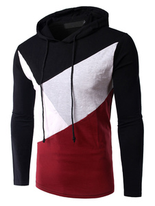 Sweat à capuche impression Bourgogne coton Chic Hoodie pour les hommes