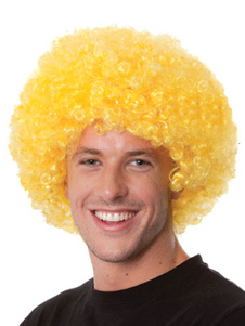 Toussaint Cosplay Perruque jaune de film unisexe
