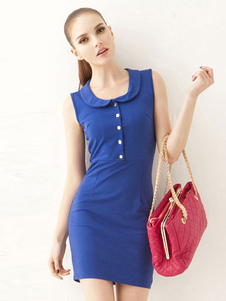 Boutons Bodycon Dress de Spandex femme