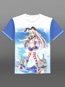 Kantai Collection Shimakaze ronde collier T-shirt