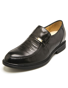 Peau de vache noir chaussures cuir Chic pour hommes
