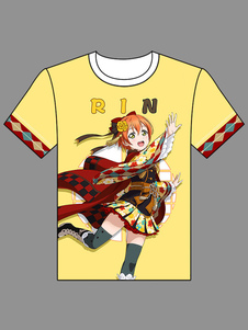 Love Live Hoshizora T-shirt à manches courtes de Rin