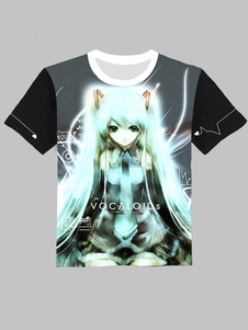 Hatsune Miku Black tour T-shirt col