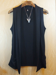 Cardigan mélange coton Chic noir pour les hommes