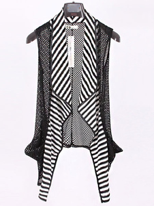 Gilet noir rayures coton impression Blend Cardigan pour hommes