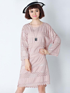 Maj rose robe Slim Fit dentelle robe courte