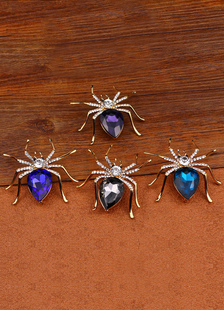 Broche araignée en métal Strass pour femmes