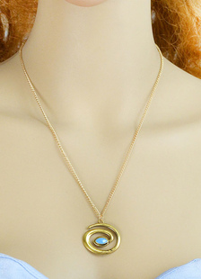 Coupe or Collier Collier en métal Chic pour les femmes