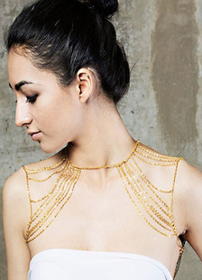 Chaîne d’or corps couches alliage Bikini chaîne pour les femmes
