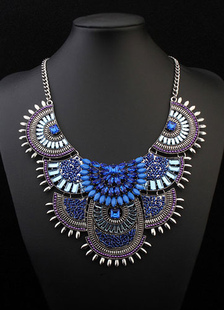 Collier multicolore collier Bohème en métal pour les femmes