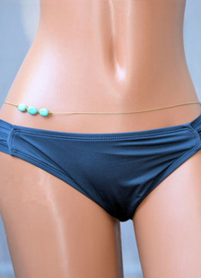 Corps d’or chaine taille en alliage Bikini chaînes pour femmes