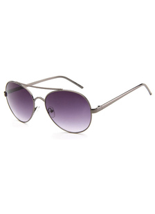Lunettes de soleil en plastique de lentille violet pour les femmes
