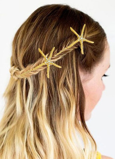 Accessoires pour cheveux métal serre-tête étoile de mer