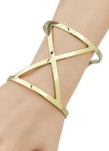 Bracelet en or ouvert découpe Bracelet métal pour femmes