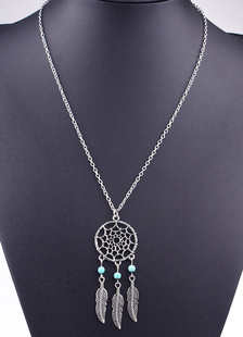 Leaf multicolore collier Bohème découpe collier en métal pour les femmes