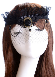Accessoires pour cheveux Net Fascinator noir pour femmes