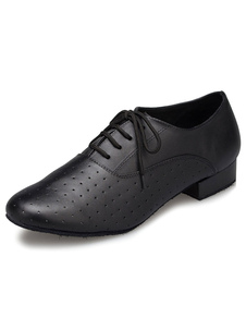 Danses latines noir chaussures lacets PU Ballroom Shoes for Men