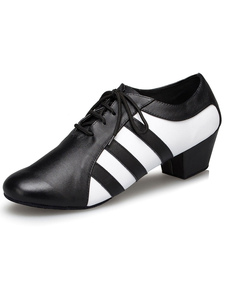 Rayures impression Latin Dance Shoes Lace Up PU Ballroom Shoes for Men