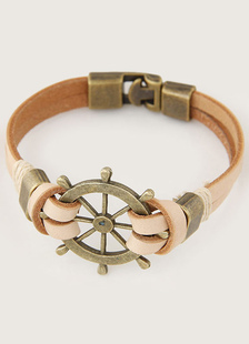 Gouvernail multicolore Bracelet Chic simili cuir Bracelet pour hommes