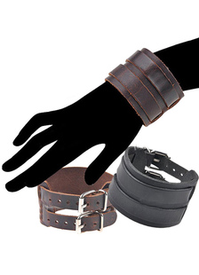 Brun boucle Bracelet simili cuir Bracelet pour hommes