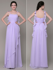 Sweatheart robe de soirée mousseline de soie plissée robe de bal a-ligne étage longueur avec Bow bre