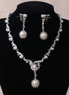 Mariage bijoux ensembles soleil fleur perles parures de bijoux du soir