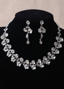 Mariage bijoux ensembles ruban fleur Decor strass soirée parures de bijoux