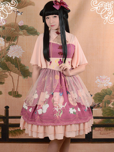 Sweet imprimé Lolita Robe OP taille normale