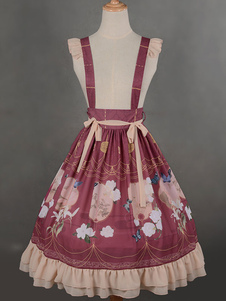 Sweet imprimé Lolita jupe avec bretelles