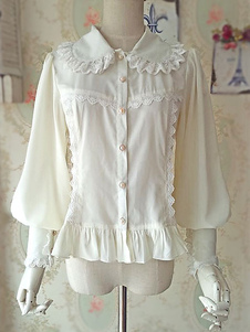 Manches longues Lolita Blouse Gigot manches