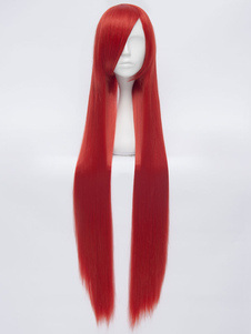 X-Men Mystique Cosplay perruque Raven Darkholme rouge Long Cosplay perruque