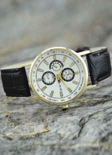 Bracelet métal rond forme montre pour homme