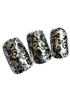 Emboutissage Image plaques pour femme Black 1 couleur synthétiques